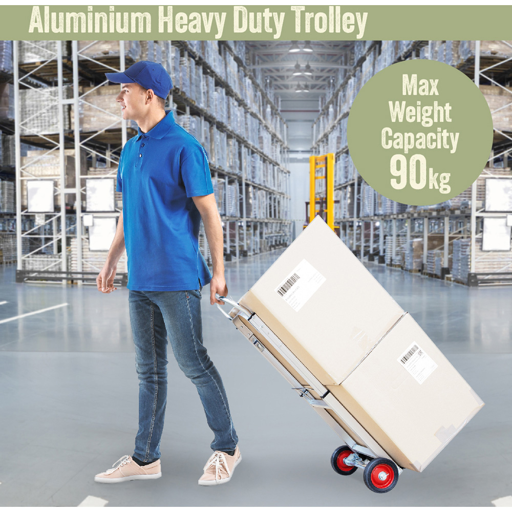 Milestone Camping Aluminium Heavy Duty Trolley 90kg Image 7