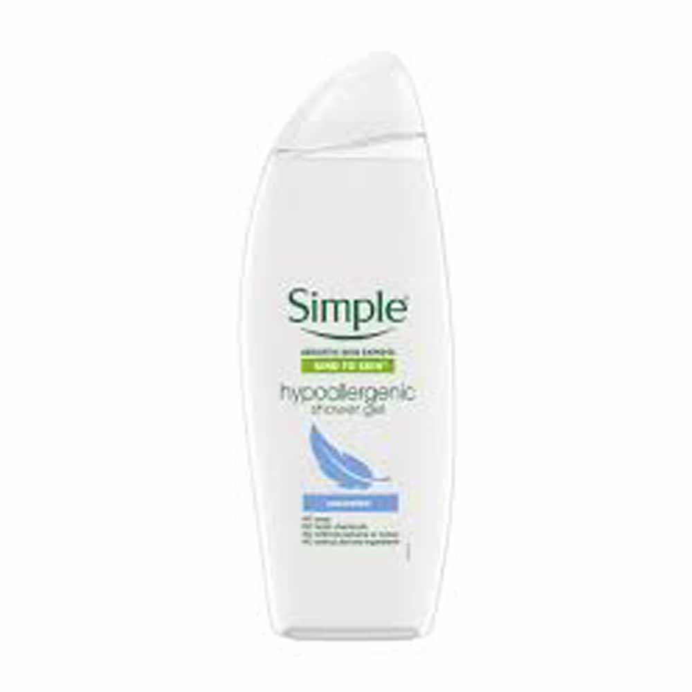 Simple Shower Gel Hypoallergenic 500ml Wilko