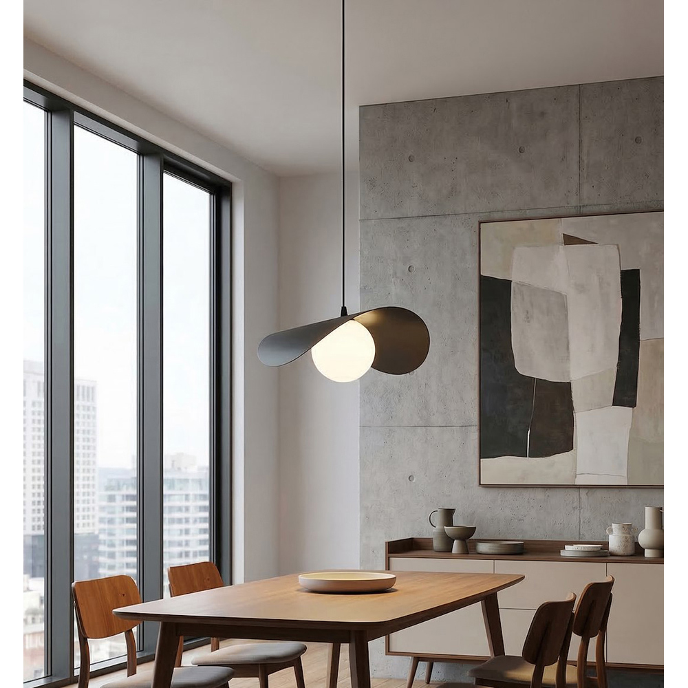 Emibig Ritual Black G9 Medium Ceiling Pendant Light Image 5
