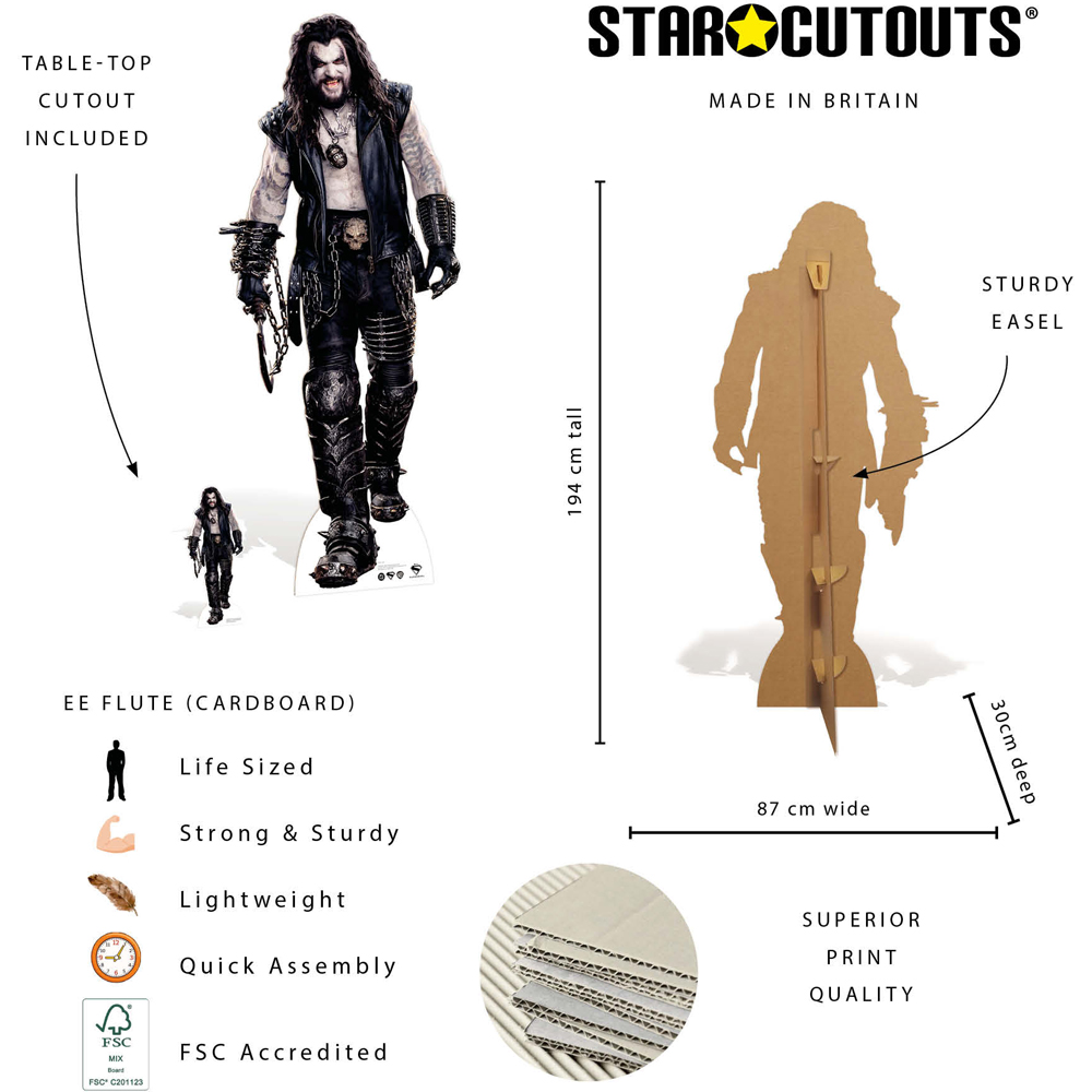 Star Cutouts Ltd Lobo Jason Momoa Cutout 6.3ft Image 7