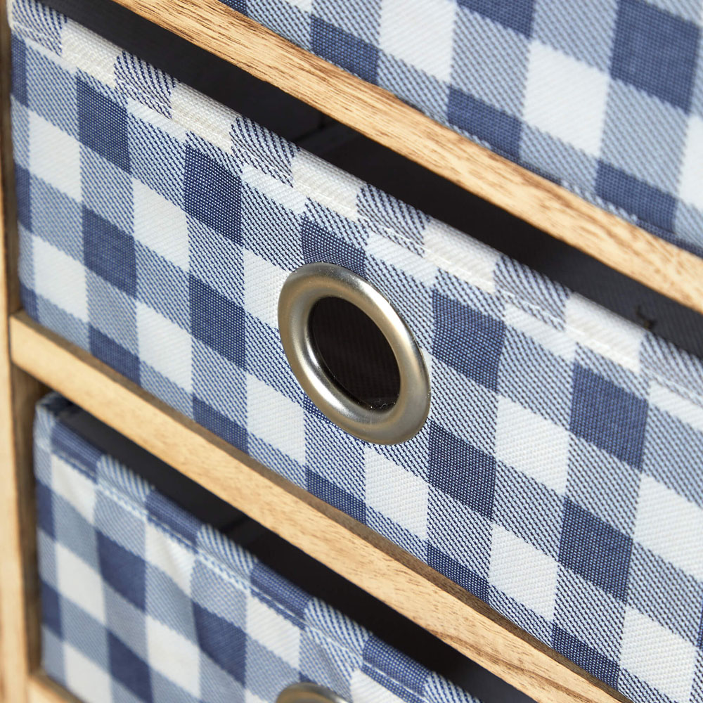Home Source Weybourne 5 Drawer Fabric Storage Unit Image 4