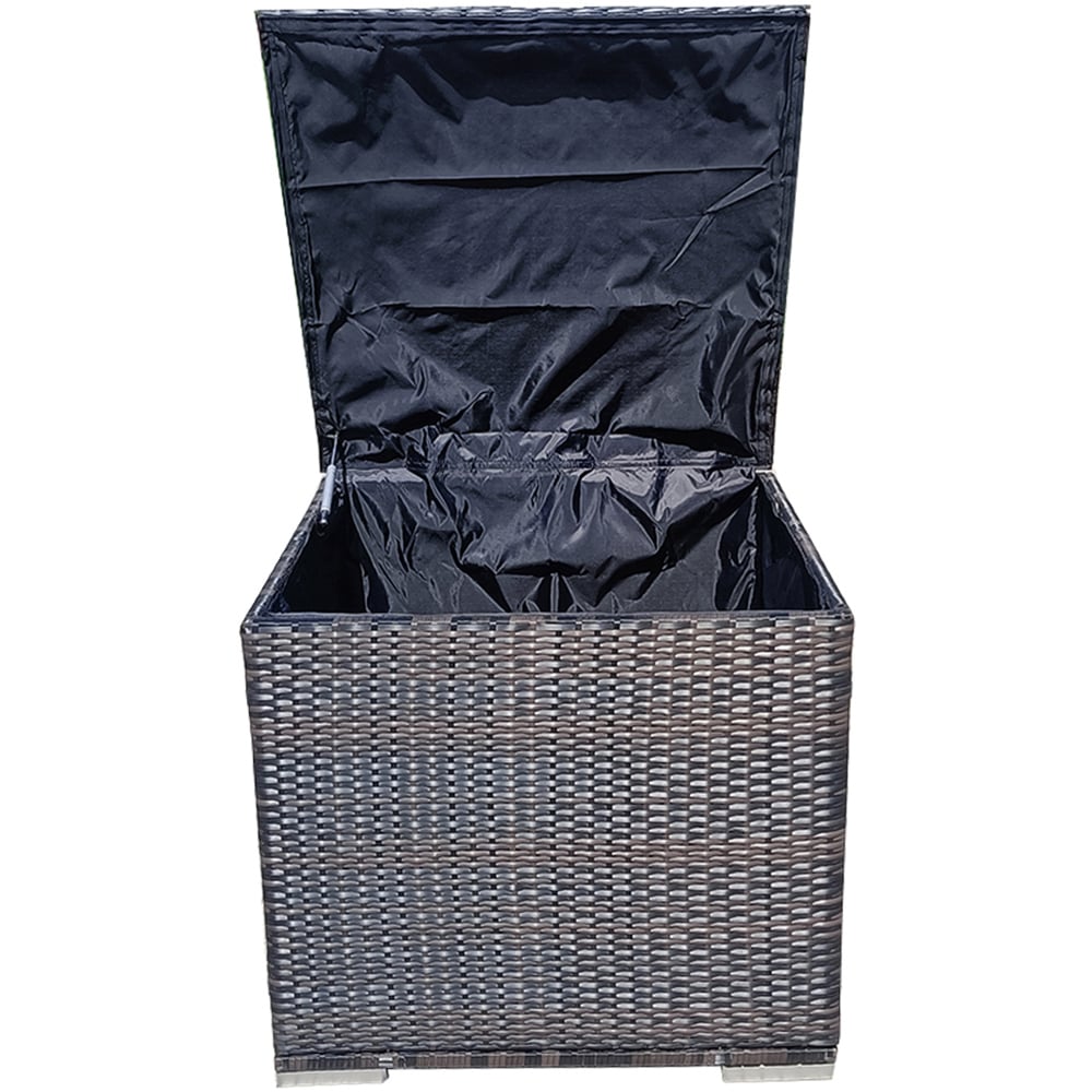 Furniture One Brown Rattan Garden Storage Box with Lid 330L Image 3