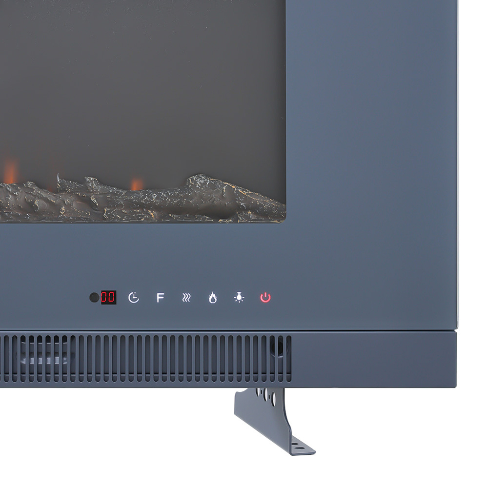 Living and Home 9 Flame Colour Grey Mounted or Inset Electric Fireplace with Legs 60 inch Image 3