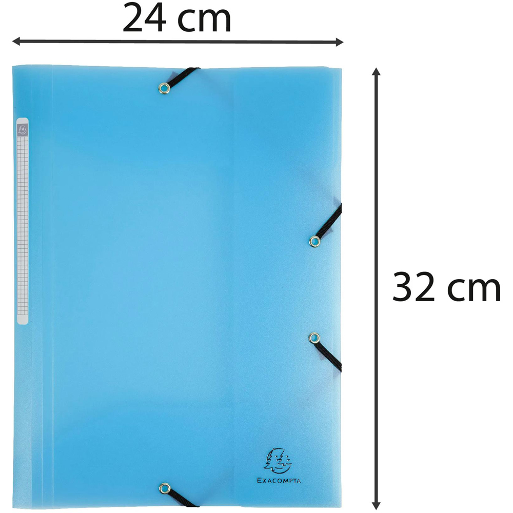 Exacompta Chromaline Pastel A4 Multicolour PP 3 Flap Elasticated Folder 25 Pack Image 9
