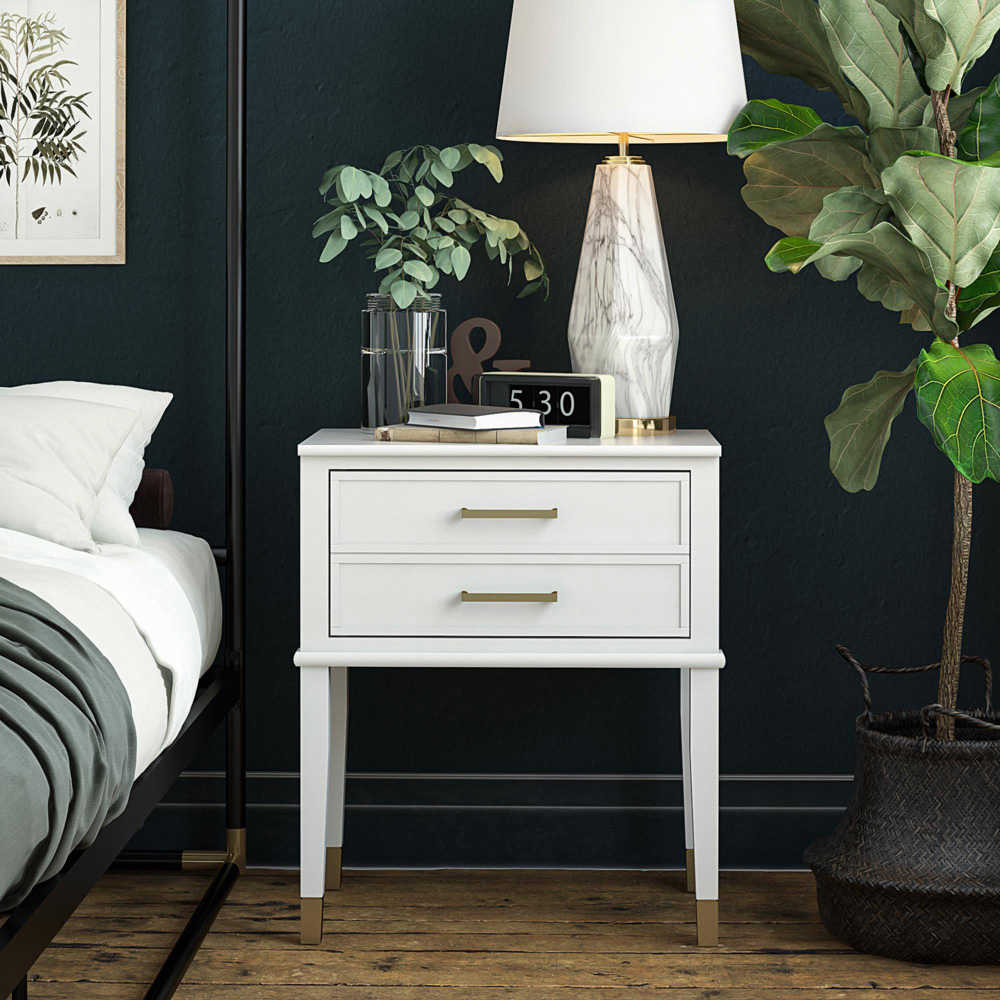 Dorel Home Westerleigh Single Drawer White End Table Image 6