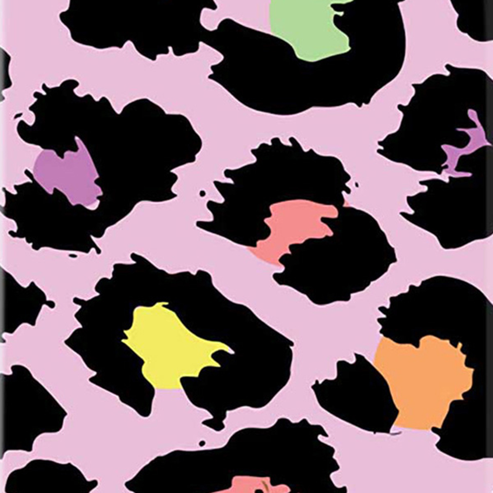 Warren Reed Designer Large Pink Leopard Print Suitcase Image 3