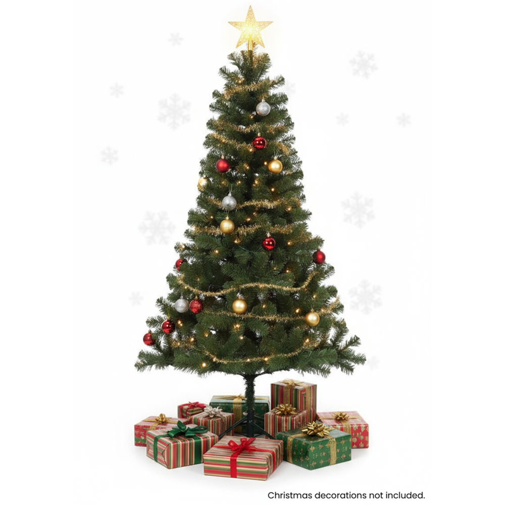 Festive Christmas 210 Warm White LED Pre-Lit Winter Fir Artificial Christmas Tree 7ft Image 3