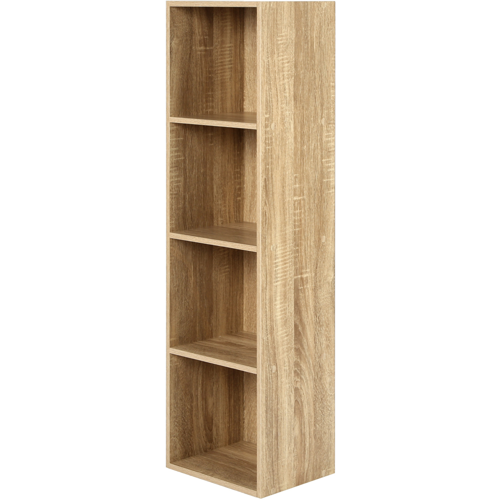 Jane 4 Shelf Oak Cube Storage Unit Image 3