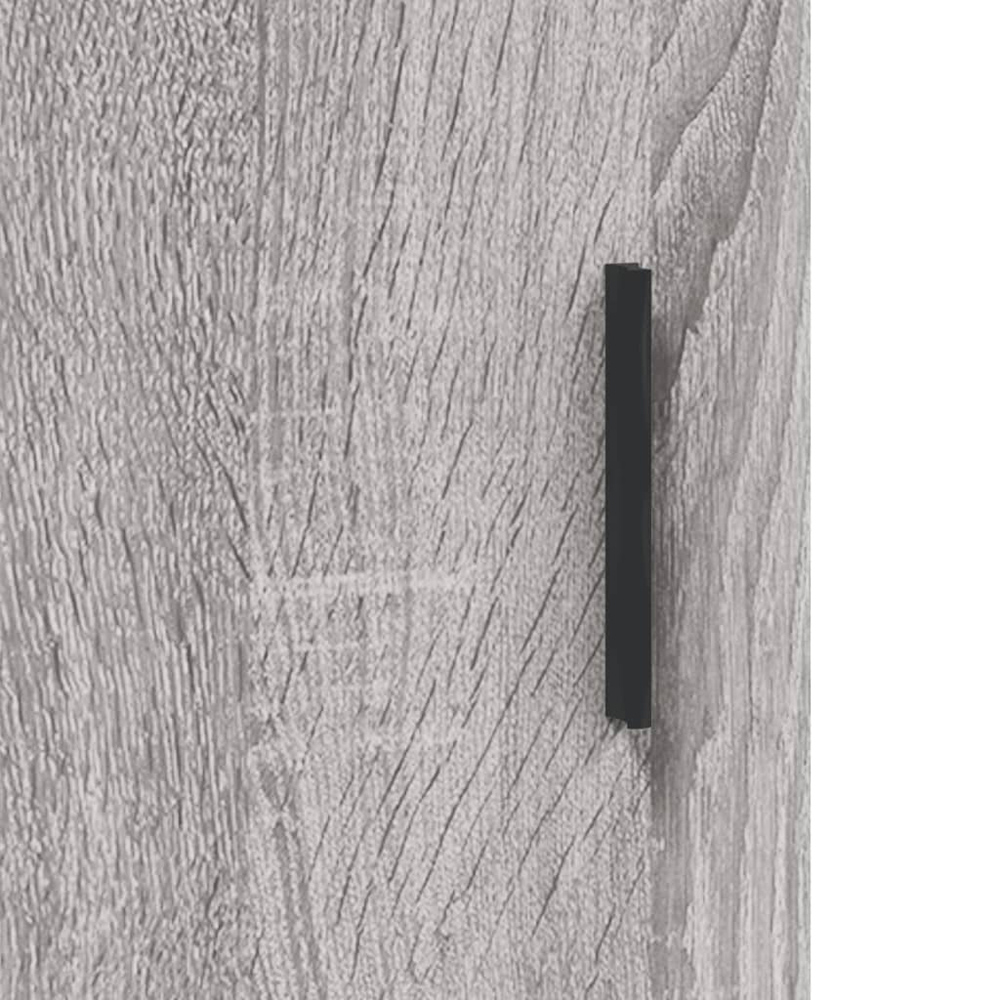 vidaXL Single Door Grey Sonoma Wooden Sideboard Image 7