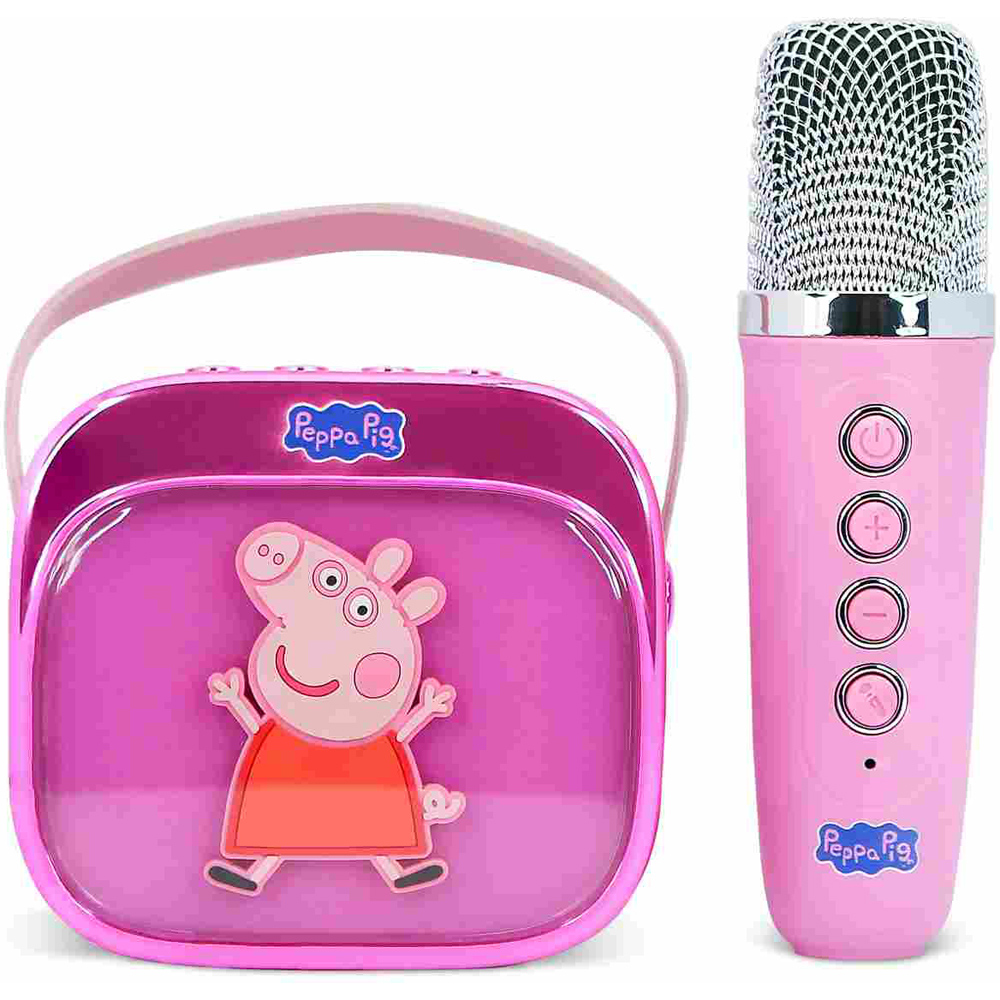 OTL Peppa Pig PopSing LED Light-Up Wireless Karaoke Speaker and Microphone Image 3
