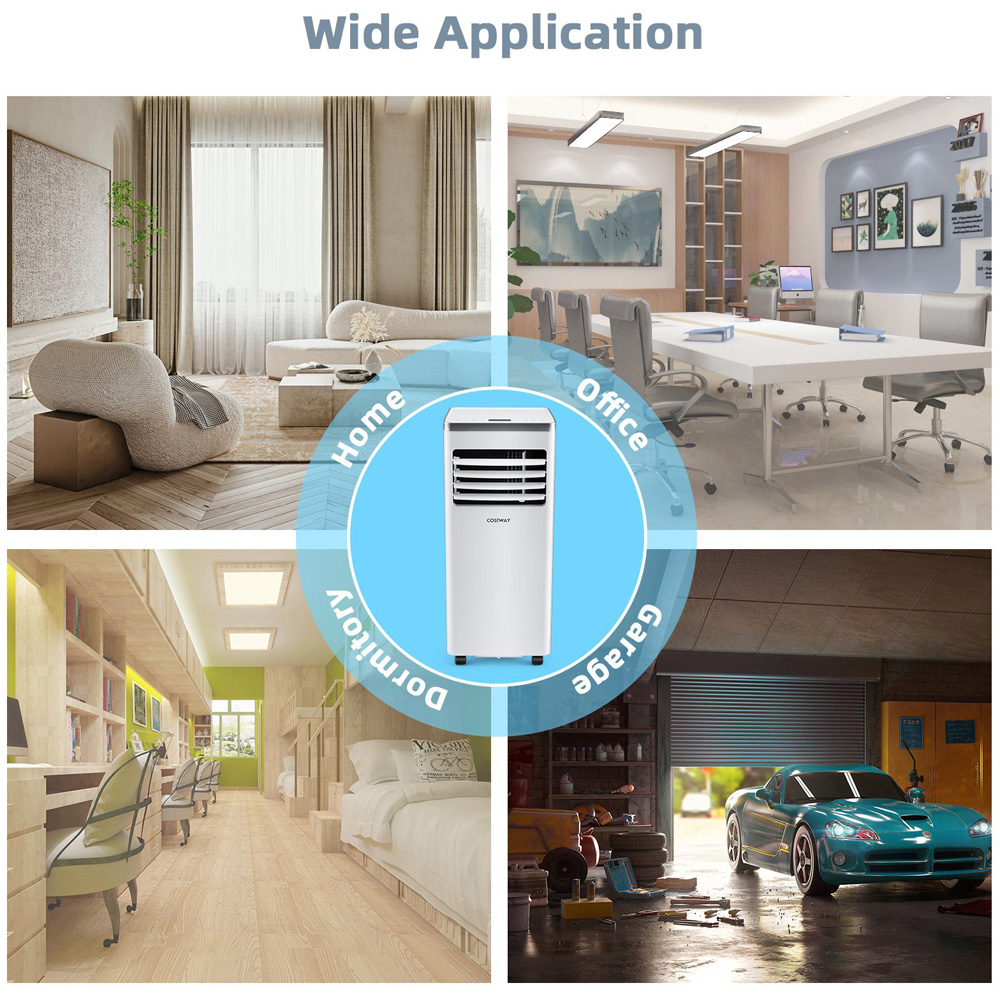 Costway 7000BTU Portable Air Conditioner with Remote Control Image 7