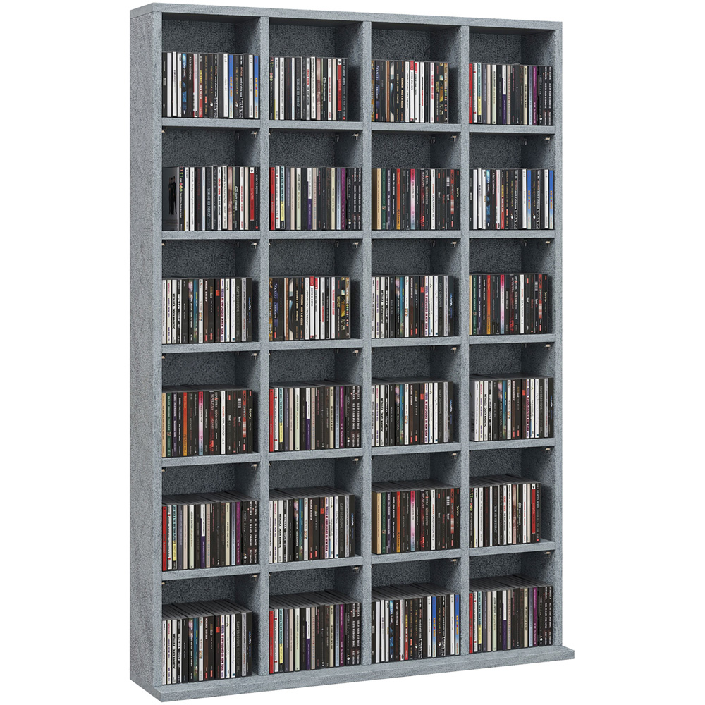 Portland Grey CD and DVD Storage Unit Image 2