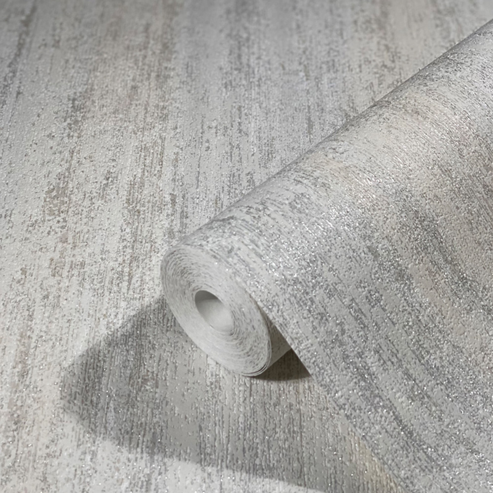 Galerie Industrial Effects White Silver and Peach Wallpaper Image 2