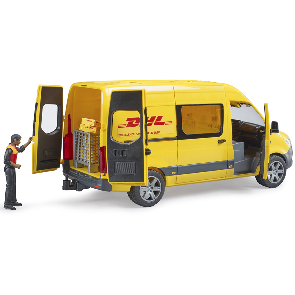 Bruder Kids MB Sprinter DHL with Driver Playset Model Image 9