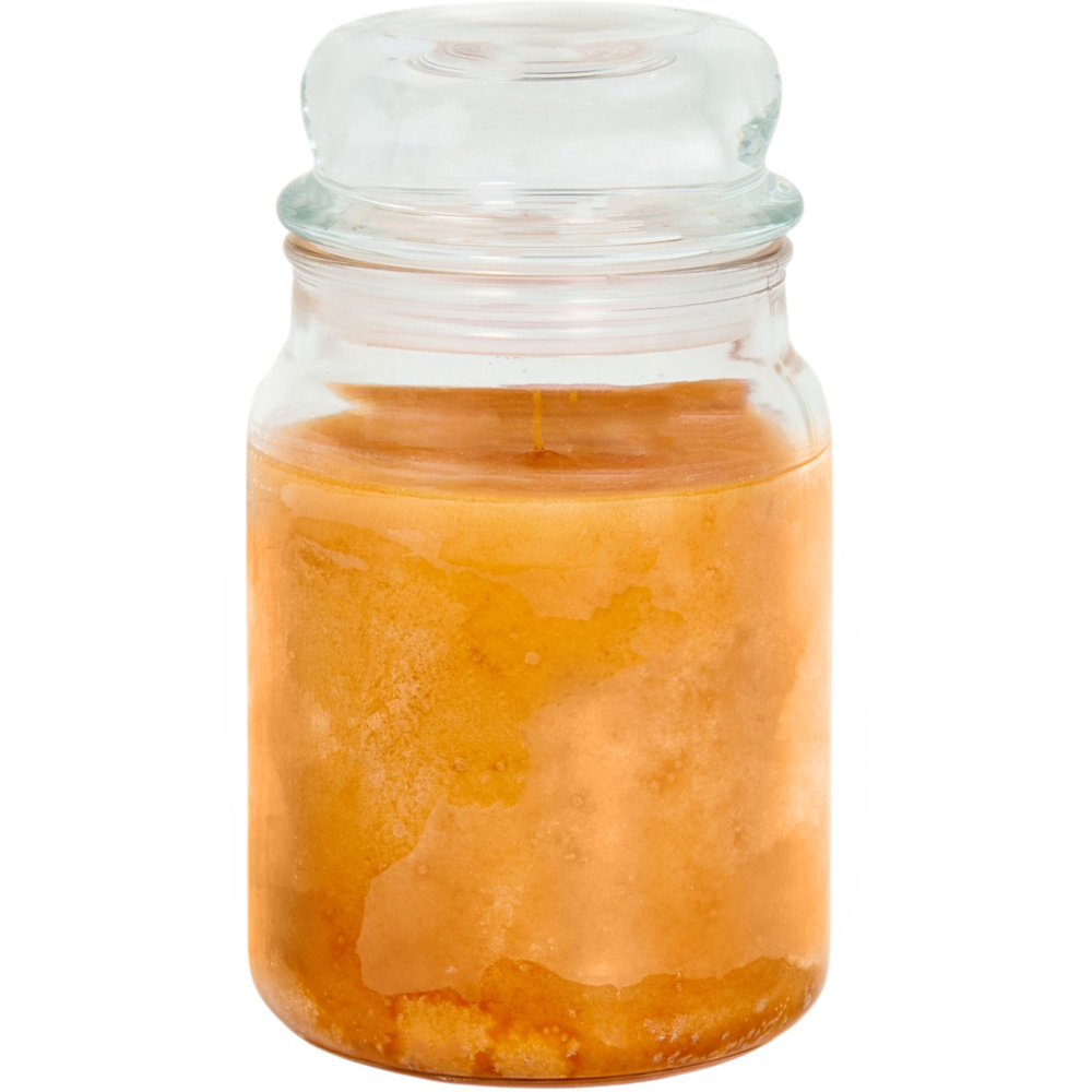 Scented Large Mason Jar Candle Amber and Sandalwood Image 4