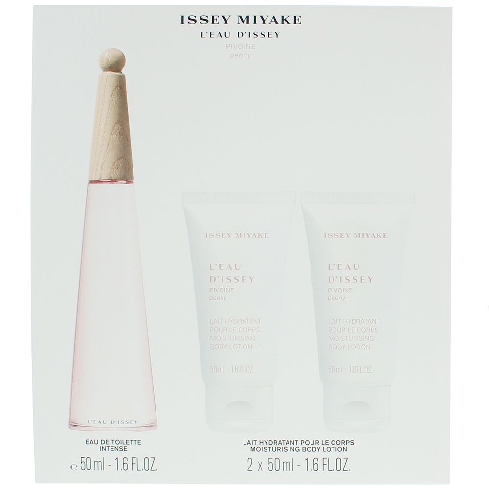 Issey Miyake L'eau D'issey Pivoine 3 Piece Gift Set: Eau de Toilette 50ml - Body Image 3