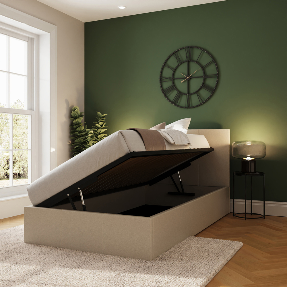 GFW Single Natural Side Lift Ottoman Bed Image 7