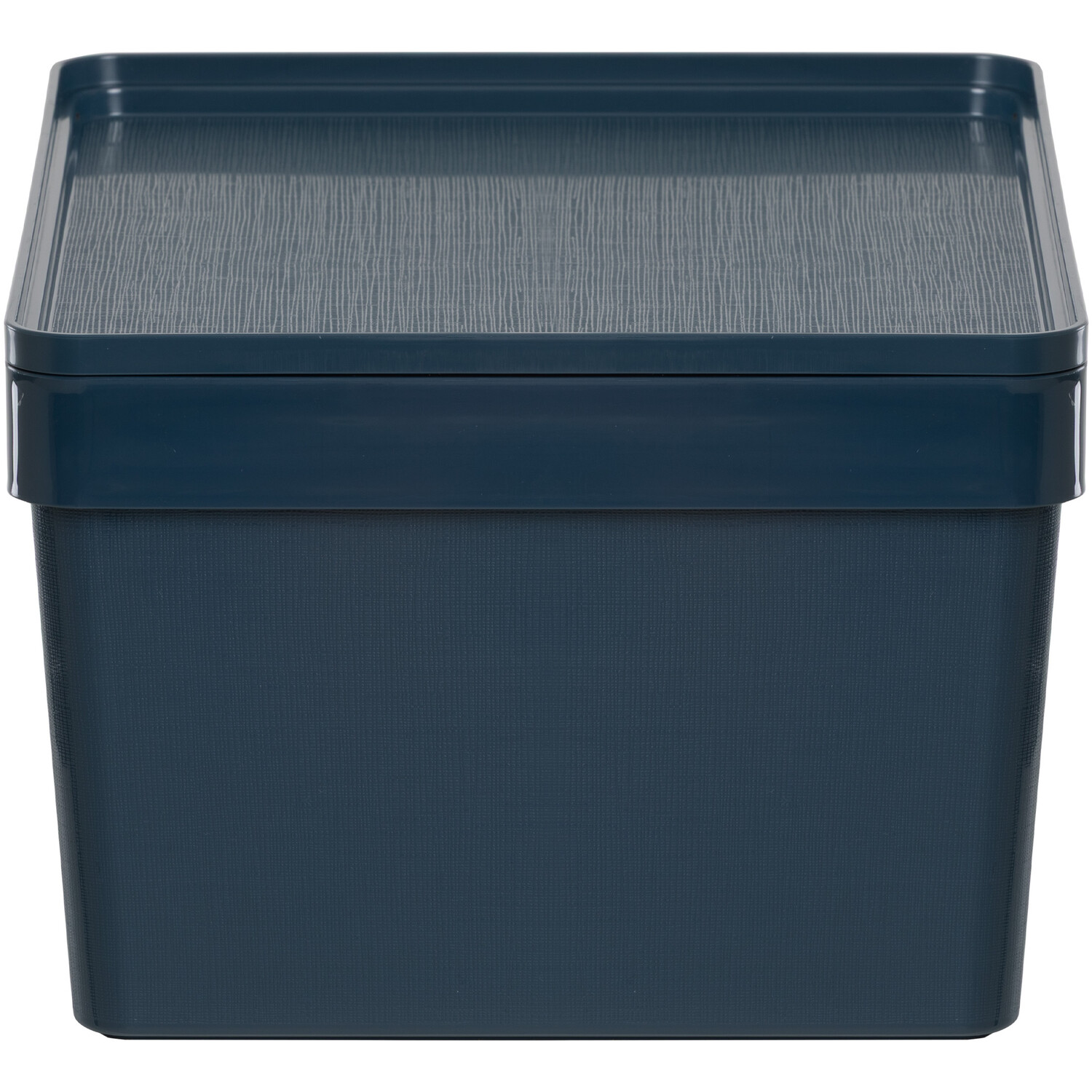 Deep Storage Box with Lid Navy Image 3