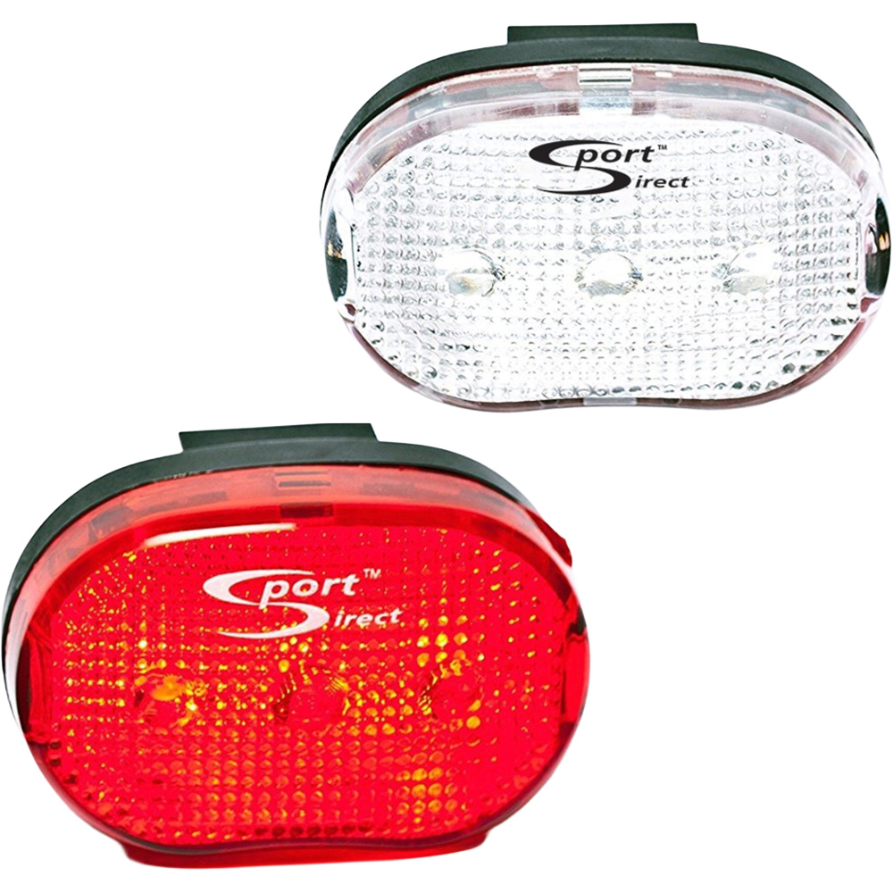 Sport Direct 6 Mega Bright LED IPX4 Waterproof Bike Light Set Image 2