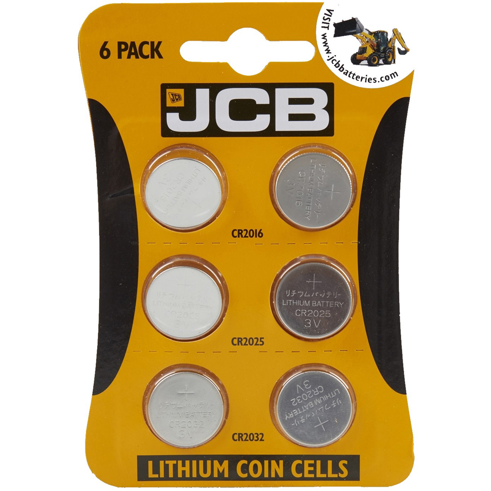 JCB 6 Pack 3V Lithium Watch Coin Batteries Image