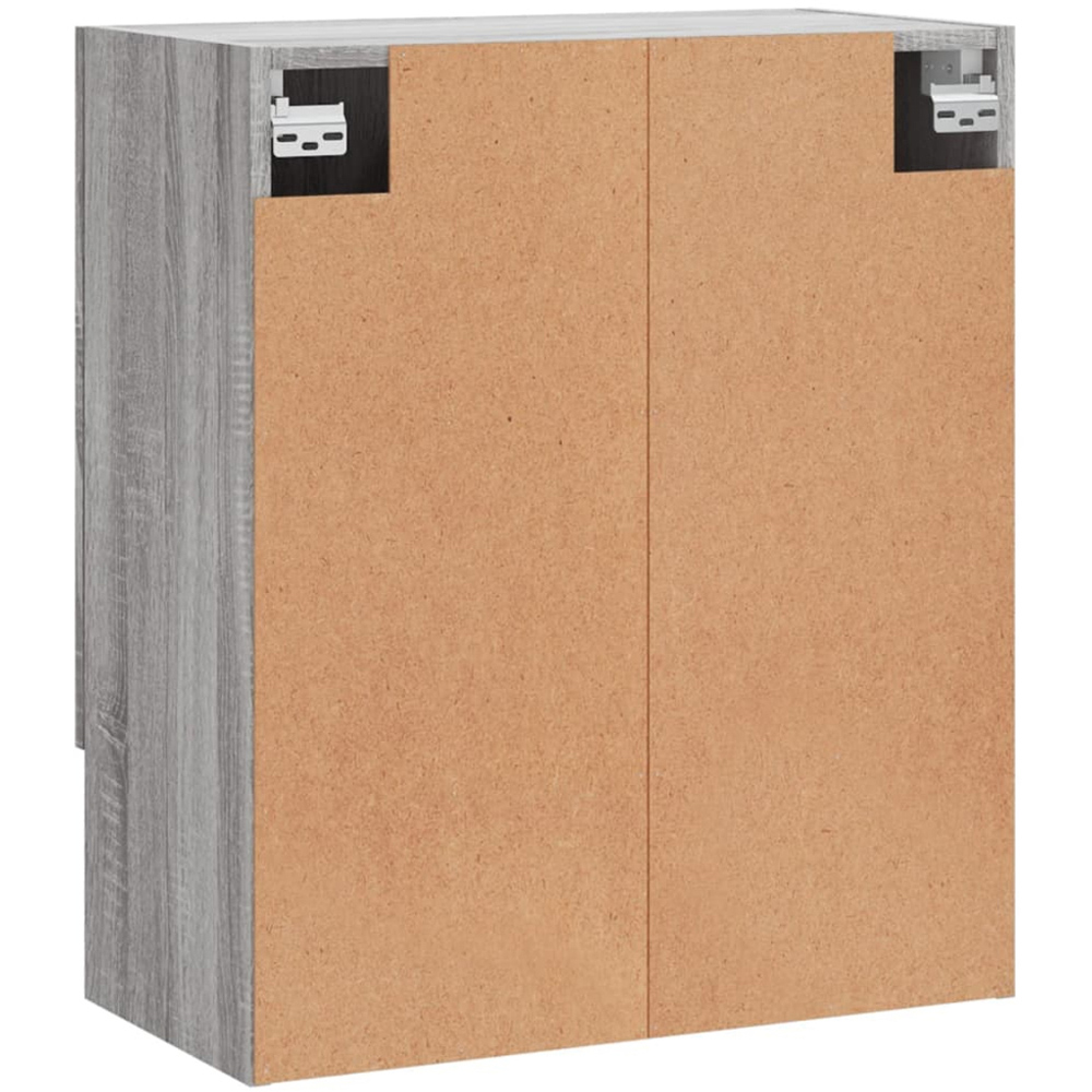 vidaXL 2 Door Single Shelf Grey Sonoma Oak Wall Cabinet Image 8