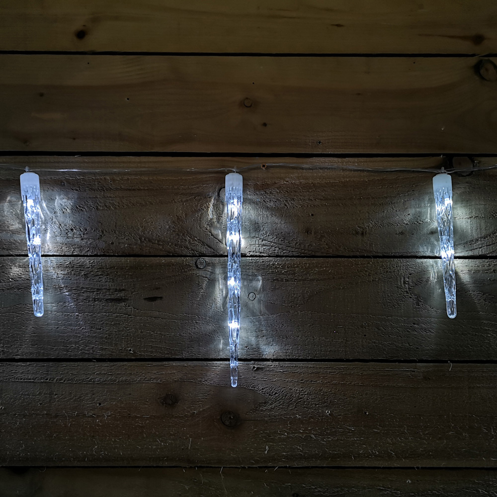 Samuel Alexander 24 Colour Changing LED Remote Controlled Christmas Icicle Light 6.9m Image 3