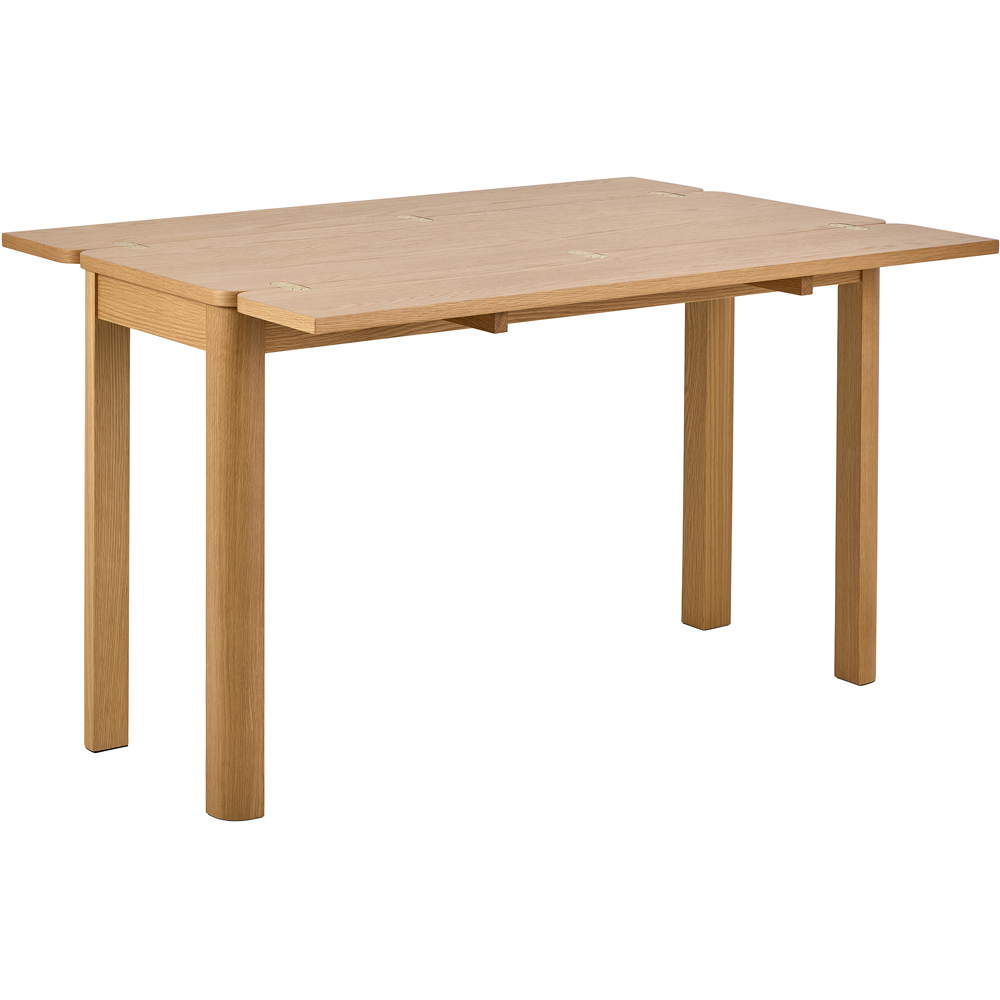 Florence Southampton 4 Seater Extendable Rectangular Dining Table Matt Oak Image 4