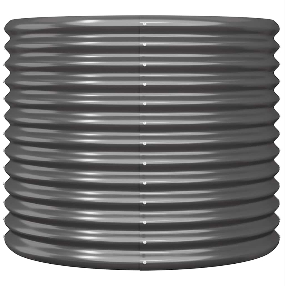 vidaXL Anthracite Galvanised Steel Garden Planter 68 x 80 x 80cm Image 2