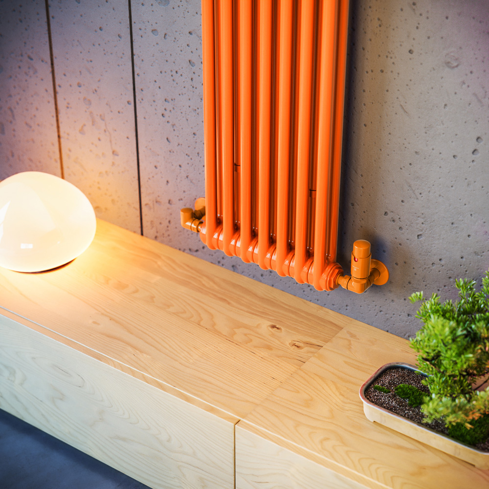 Terma Colorado 2960 BTU Orange Radiator 1800 x 339mm Image 7