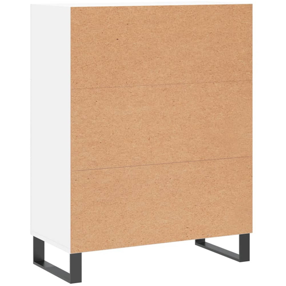 vidaXL 3 Drawer White Sideboard Image 8