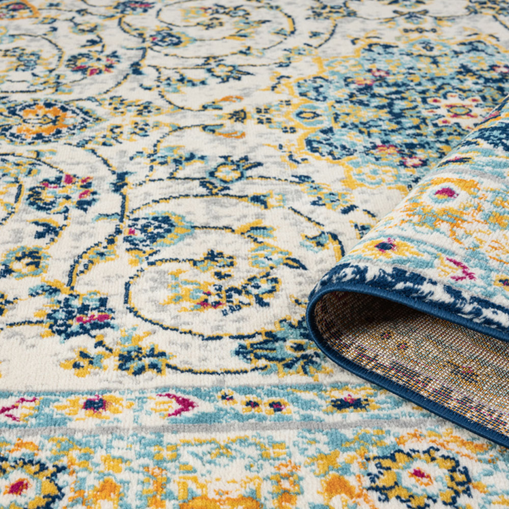 Desire Rugs San Marino Multicolour Medallion Floral Rug 60 x 220cm Image 4