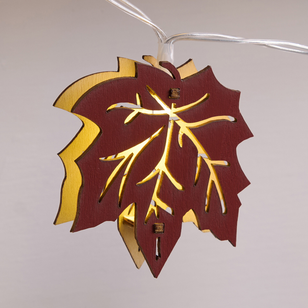 10 LED Maple Leaf String Light Image 5