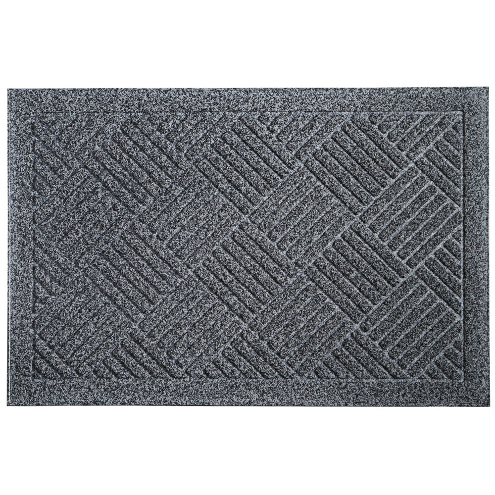 JVL Dirt Defender Grey Square Door Mat 40 x 60cm 2 Pack Image 3