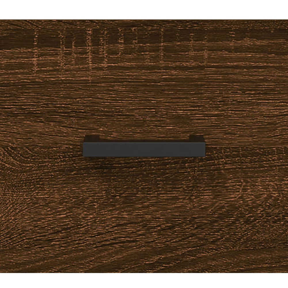 vidaXL Single Door Brown Oak Wall Mounted Cabinet Image 8