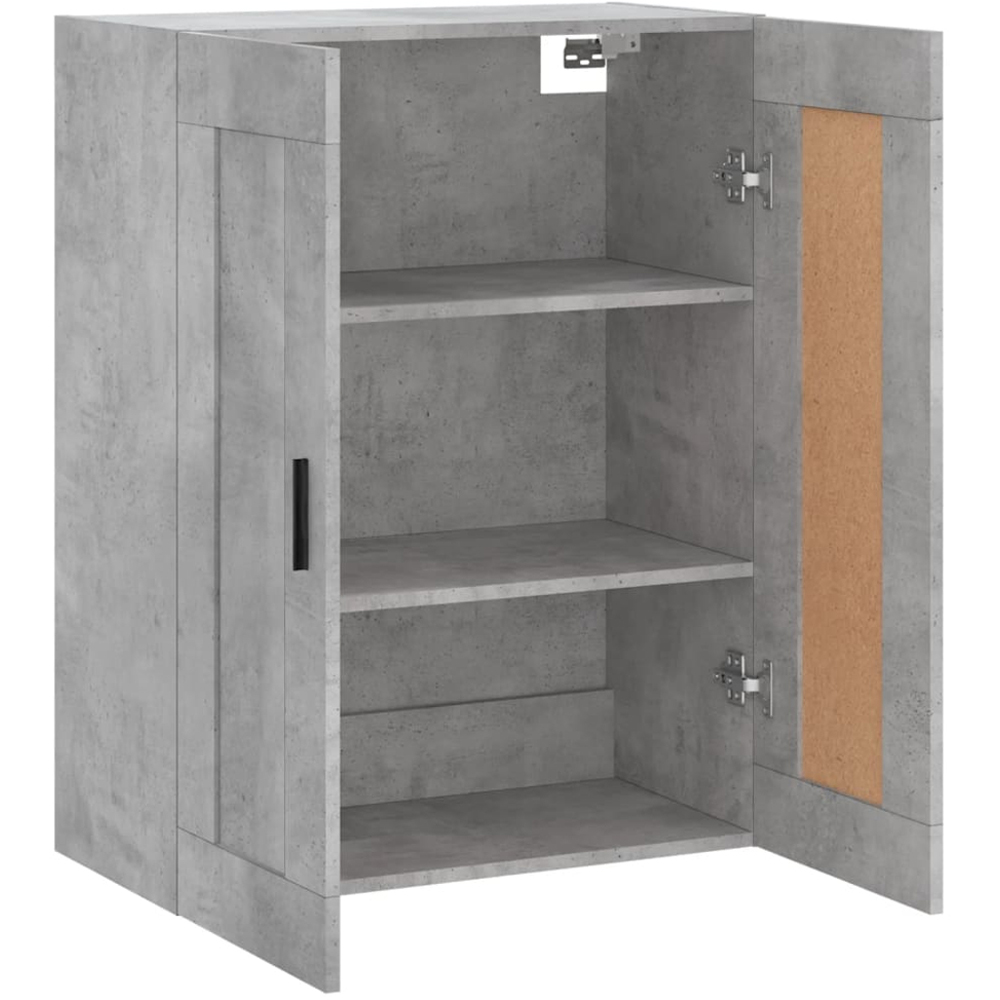 vidaXL 2 Door Concrete Grey Wall Mounted Cabinet Image 7