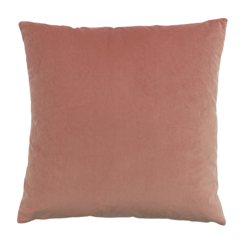Paoletti Palm Grove Blush and Navy Velvet Jacquard Cushion Image 3
