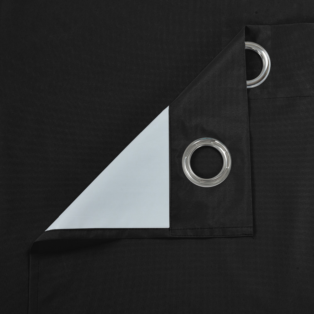 Velosso Kassidy Black Blackout Curtains 117 x 183cm Image 3