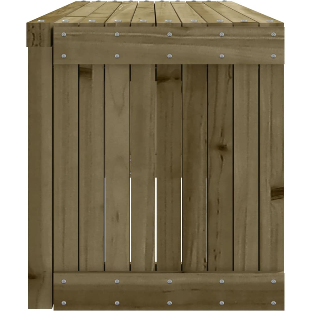 vidaXL Impregnated Solid Pine Wood Extendable Wooden Garden Bench Image 5