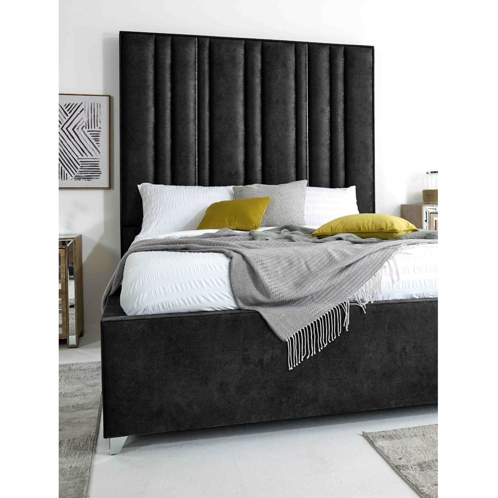 Eleganza Madrid Super King Size Granite Oakland Fabric Bed Frame Image 2