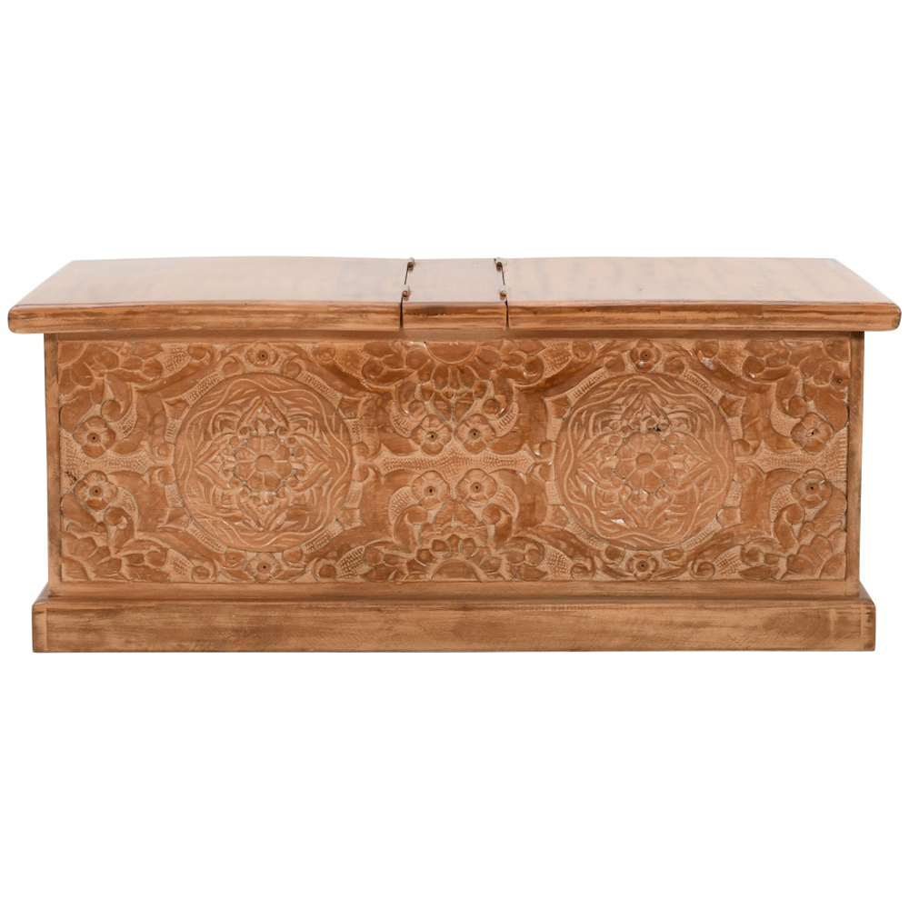 Brooklyn Adair Mango Wood Coffee Table and Storage Box Image 4