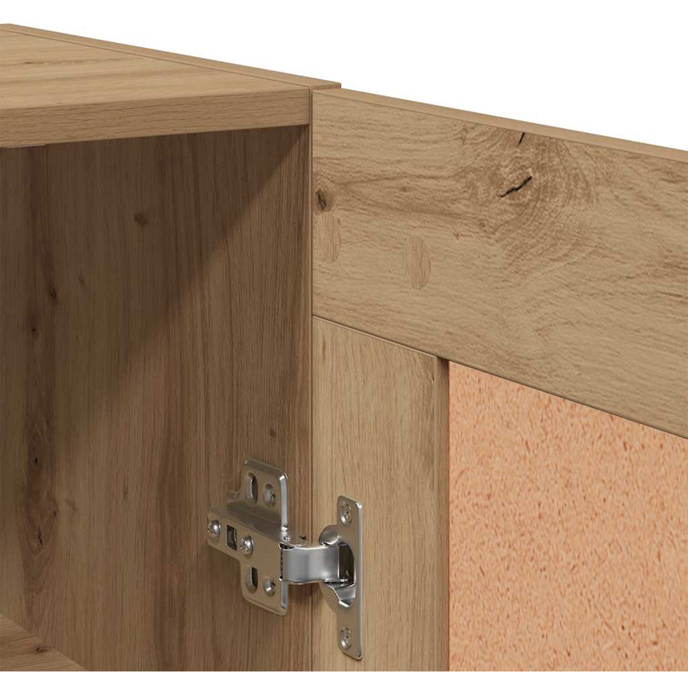 vidaXL 2 Door Oak Wooden Wall-Mounted Cabinet Image 6