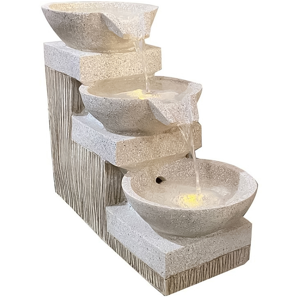 Tranquillity Beaches Solar Powered LED Water Feature Image