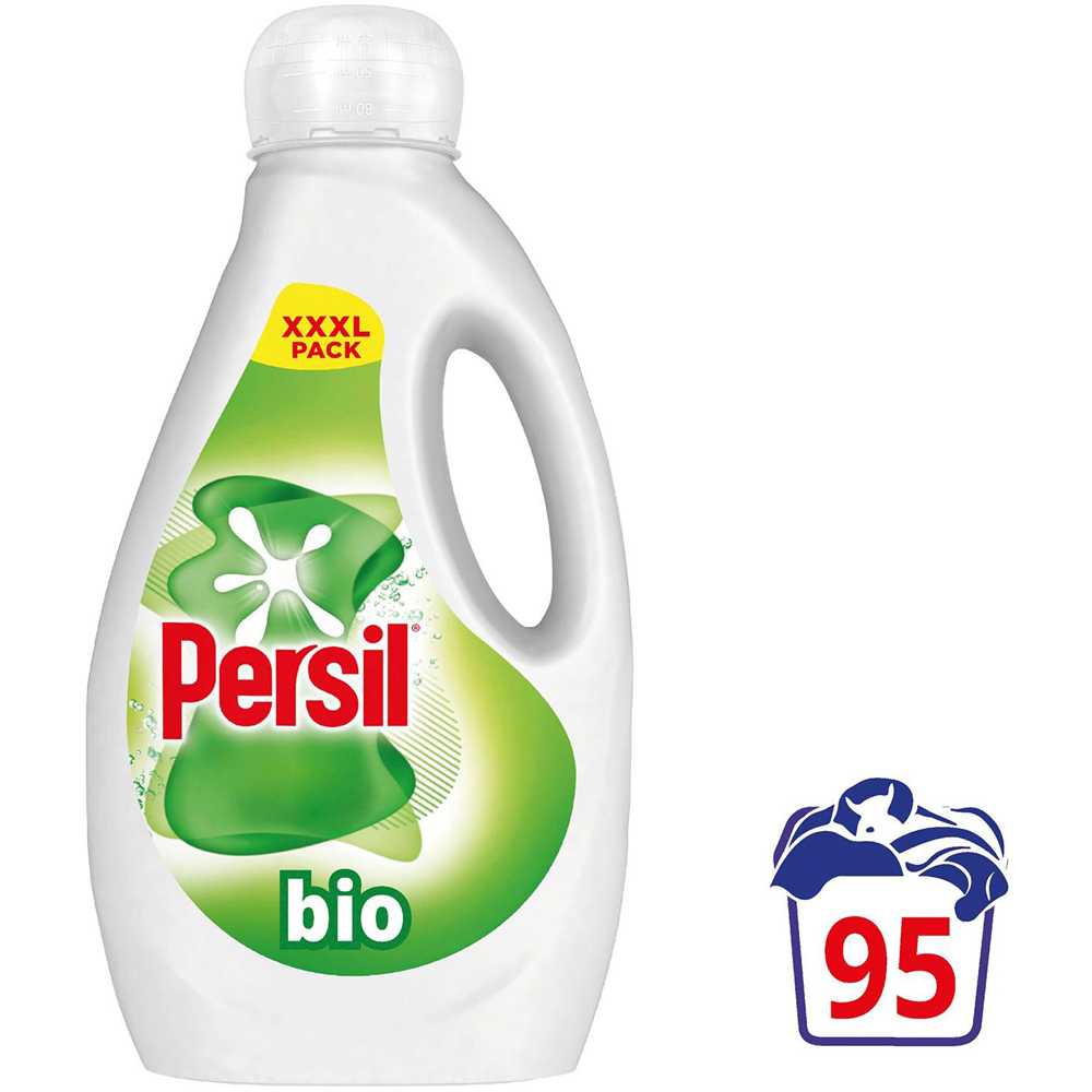 Persil Bio Liquid Detergent XXXL 95 Washes 2.565 Litre 2 Pack Image 4