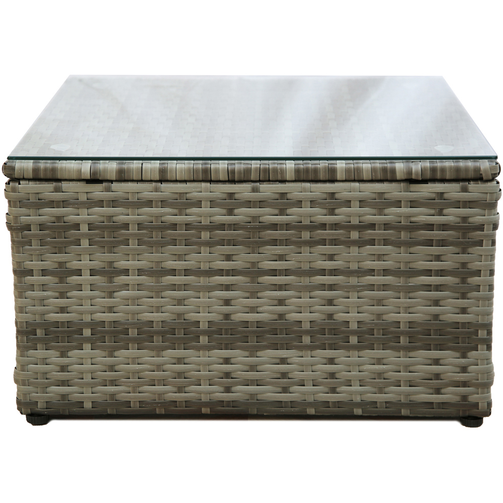 Home Garden Direct 4 Seater Corner Sofa with Coffee Table Grey Image 7