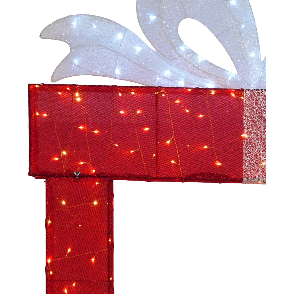 9ft LED Christmas Present Arch Red Image 4