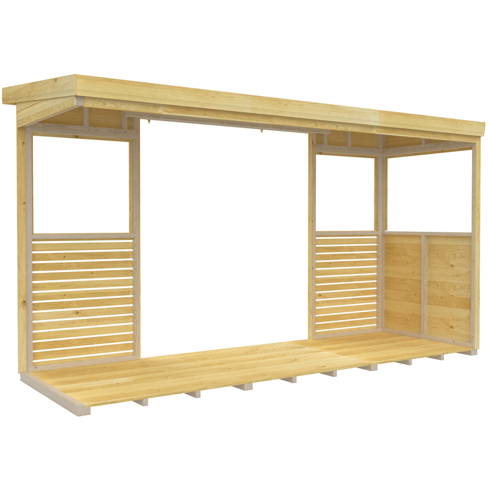 DIY Sheds 12 x 4ft Pressure Treated Tongue and Groove Timber Outdoor Kitchen Shelter Image 3