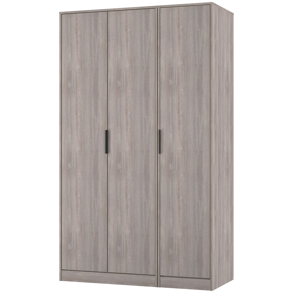 Crowndale Hong Kong 3 Door Grey Oak Tall Wardrobe Ready Assembled Image 4
