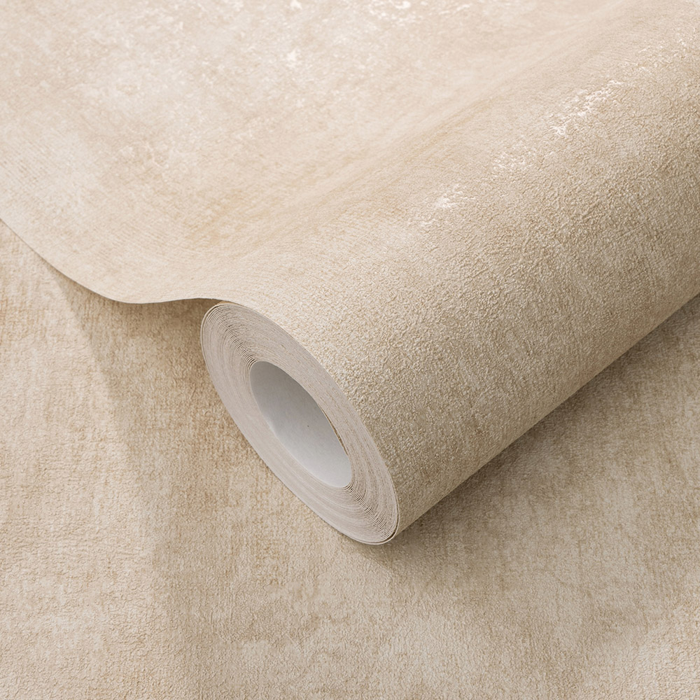 Elle Decoration Metallic Concrete Beige Vinyl Wallpaper by Erismann Image 3
