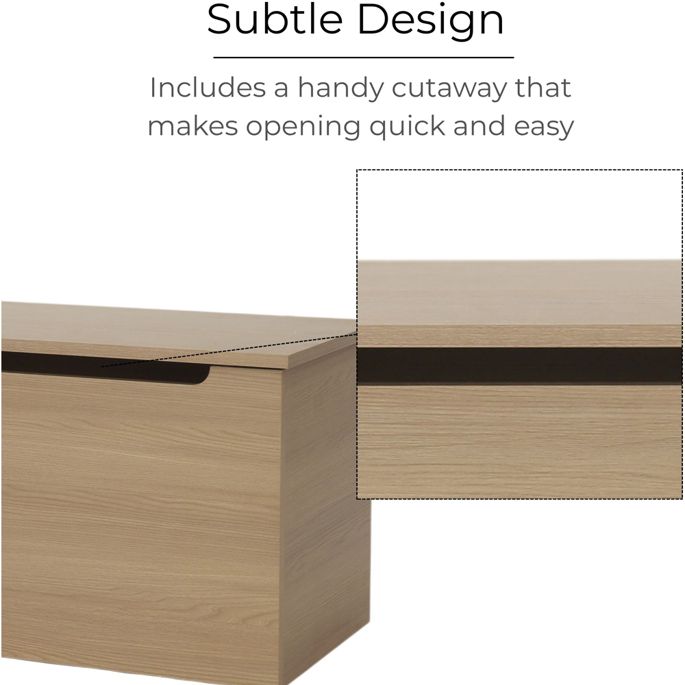 Core Products Freya Smoked Oak Foil Finish Ottoman  Image 7