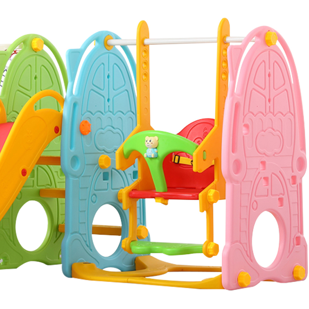 Living and Home Toddlers Colourful Swing and Slide Set with Music Player Image 4